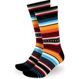 Dayco Renkli Çizgili Soket Çorap - Çok Renkli - 40 - 44