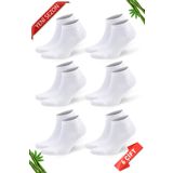 Dayco Socks Beyaz Renk Yazlık Erkek Bambu Patik Çorap 6lı Set
