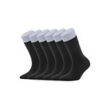 Dayco Socks Erkek Yazlık Diyabetik Çorabı 6 Çift Siyah 41-45