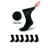 Dayco Socks Füme Renk Erkek Diyabetik Kışlık Bambu Soket Çorap 6lı Set (PİRİNÇ ÖRGÜLÜ SIKMAYAN BAMBU ÇORAP)