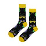 Dayco Socks Geometri Desenli Renkli Unisex Burnu Dikişsiz Çorap