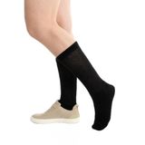 Dayco Socks Havlu Taban Diyabetik Siyah Renk Pamuk Dizaltı Çorap 36-40-pdd-101syh (PİRİNÇ ÖRGÜLÜ SIKMAYAN ÇORAP) 35-38