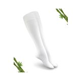 Dayco Socks Premium Beyaz Renk Kadın Dikişsiz Bambu Dizaltı Çorap - 390-byz - (1 ÇİFT) 35-387