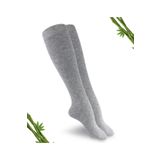 Dayco Socks Premium Gri Melanj Kadın Dikişsiz Dizaltı Bambu Çorap - 389-grml - (1 ÇİFT)