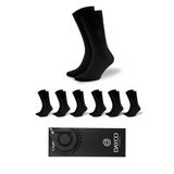 Dayco Socks Premium Klasik Uzun Boy Siyah Renk Kışlık Erkek Bambu Soket Çorap - 41-45