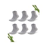 Dayco Socks Premium Yazlık Grimelanj Renk Dikişsiz Erkek Bambu Yarım Konç Çorap 6'lı Set