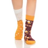 Dayco Socks Unisex Beer Desenli Renkli Soket Çorap