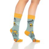 Dayco Socks Unisex Let's Go Desenli Renkli Soket Çorap