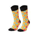 Dayco Socks Unisex Üç Boyut Desenli Renkli Soket Çorap