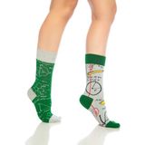 Dayco Unisex Beyaz Yeşil Matematik Çorabı 43-46 - 43 - 46