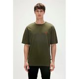 Daydream Oversize T-Shirt Haki Yeşil Basic Erkek Tişört