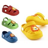 Daye BK1001 Kaydırmaz Aslan Desenli Sarı Çocuk Sandalet