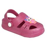 Daye BK1001 Kaydırmaz Baykuş Desenli Lila Çocuk Sandalet