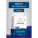DAYLIV Magnesium (Bisglisinat,Sitrat,Taurat,Malat) ve B6 (P5P) İçeren Takviye Edici Gıda 60 Kapsül