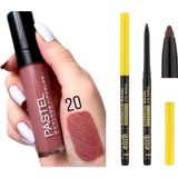 Daylong Lipcolor Kissproof - Likit Mat Ruj 20 + Elite Kajal Göz Kalemi Kahverengi