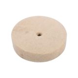 DAYM Pamuk Küçük Parlatıcı Tekerlek, Keçe Parlatıcı Disk Pedi Parlatma Parlatıcı Tekerlek 100x25mm Yuvarlak Tekerlek Gümüş Altın için 4 inç, Krom Plastik, Ahşap için Takı