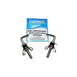 Daymıx Metal Klozet Kapak Menteşesi Vidası, Nikel Krom Kaplamalı, Sıkmalı, 5 kg Ağırlık Kapasiteli, 90 cm x 3.5 Cm, Pvc Menteşe Dahil - Option-1