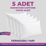 Days In Colours Çarşafçı Hanım 5 ADET KAPİTONE YASTIK ALEZİ - FERMUARLI - 50x70cm - NonWoven