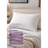 Days In Colours Ultrasonik Kapitone Yastık - 800 GRAM - 50 x 70 cm - Beyaz