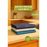 DaysClean 3'lü Premium Mikrofiber Temizlik Bezi | Mutfak Cam Araba Temizlik Bezi | Bulaşık Kurulama Bezi |40X60|
