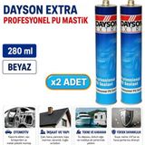 Dayson Arge Toptan Extra Profesyonel Pu Mastik 280 ml Beyaz 2 Adet