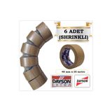DAYSON EXTRA (6 ADET SHRINKLI KAHVERENGİ) MASKELEME BANDI 48mm x 35m 1.KALİTE