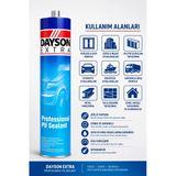 DAYSON Extra Beyaz Mastik Güçlü Yapıştırıcı 280 Ml Üstün Yapışma ve İzolasyon Sağlar