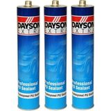 Dayson Extra Poliüretan Beyaz 3 Adet Korozyonu Önleyici Profesyonel PU Sealant