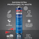 Dayson Extra Poliüretan Mastik Silikonize Yapıştırıcı, Gri Renk, 280 Ml