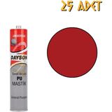 Dayson Extra Poliüretan Mastik Yapıştırıcı Kırmızı 280 Ml. - 25 Adet