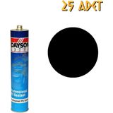 Dayson Extra Poliüretan Mastik Yapıştırıcı Siyah 280 Ml. - 25 Adet