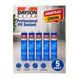 DAYSON Extra Pu Sealant Silikon Mastik ( Beyaz) 5 Adet..