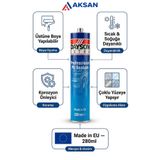DAYSON Extra PU Selant Otomastik Siyah 280 ml - Poliüretan Mastik Silikonize Yapıştırıcı