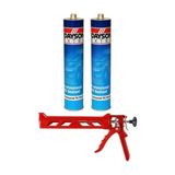 Dayson Poliüretan Mastik Silikon Yapıştırıcı 280 Ml Beyaz-2 Adet Ve Silikon Tabancası