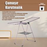 Daystone Forte Metal Çamaşır Kurutmalık - Mürdüm