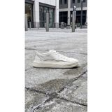 Daytex 2474 Togga - Hakiki Deri Detaylı Keten Fileli Ortopedik Ithal Kalın Eva Taban Hafif Erkek Spor Sneaker Ayakkabı Beyaz