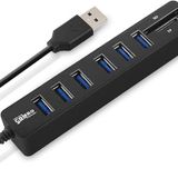 Daytona 6 Port USB 2.0 MicroSD Tf Sd Kart Okuyucu Çoklayıcı