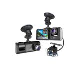 Daytona A-98 WiFi 170°Loop Recording BlackBox DVR Full HD 1080P 3 Kameralı Araç İçi Güvenlik Kamerası