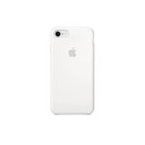 Daytona Apple 7/8 Uyumlu Silikon Ultra Slim Mikrofiber Astarlı Beyaz Cep Telefonu Kılıfı