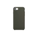 Daytona Apple 7/8 Uyumlu Silikon Ultra Slim Mikrofiber Astarlı Cep Koyu Yeşil Telefonu Kılıfı