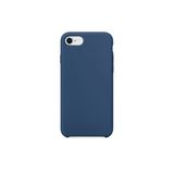 Daytona Apple 7/8 Uyumlu Silikon Ultra Slim Mikrofiber Astarlı Kobalt Mavi Cep Telefonu Kılıfı