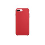 Daytona Apple 7/8 Uyumlu Silikon Ultra Slim Mikrofiber Astarlı Koyu Kırmızı Cep Telefonu Kılıfı