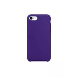 Daytona Apple 7/8 Uyumlu Silikon Ultra Slim Mikrofiber Astarlı Mor Cep Telefonu Kılıfı
