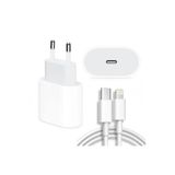Daytona Apple iPhone 11/11 Pro Max 18 W Hızlı Şarj Cihazı ve 1 mt Usb C Lightning Şarj Kablosu Set