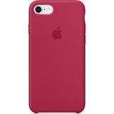 Daytona Apple iPhone 7/8 Kamelya (Camellia) Silikon Kılıf Kauçuk Arka Kapak Gül Kırmızısı - Rose Red