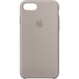 Daytona Apple iPhone 7/8 Kamelya (Camellia) Silikon Kılıf Kauçuk Arka Kapak Koyu Gri - Pebble