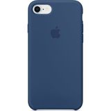 Daytona Apple iPhone 7/8 Kamelya (Camellia) Silikon Kılıf Kauçuk Arka Kapak Mavi - Blue Cobalt