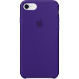 Daytona Apple iPhone 7/8 Kamelya (Camellia) Silikon Kılıf Kauçuk Arka Kapak Mor - Ultra Violet