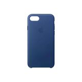 Daytona Apple iPhone 7/8 Telefon Uyumlu Ultra Slim Mikrofiber Koyu Mavi Deri Cep Telefonu Kılıfı