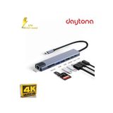 Daytona Cf04 Macbook Uyumlu Type-C™ To 4K Hdmı Usb 3.0 Ethernet 8In1 Çevirici Hub Adaptör